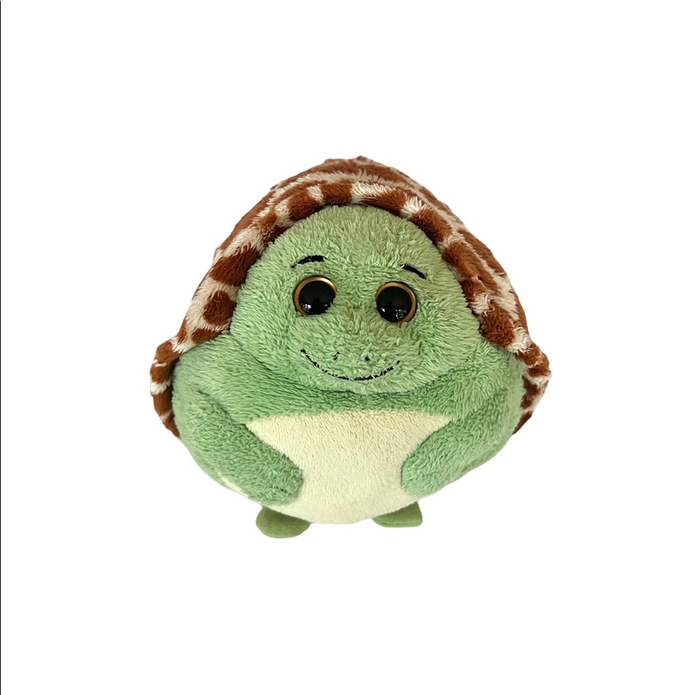 TY Beanie Ballz  Zoom The Turtle Ball 4" Plush Animal No Tag